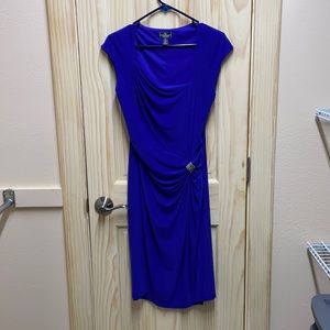 Royal blue cocktail dress